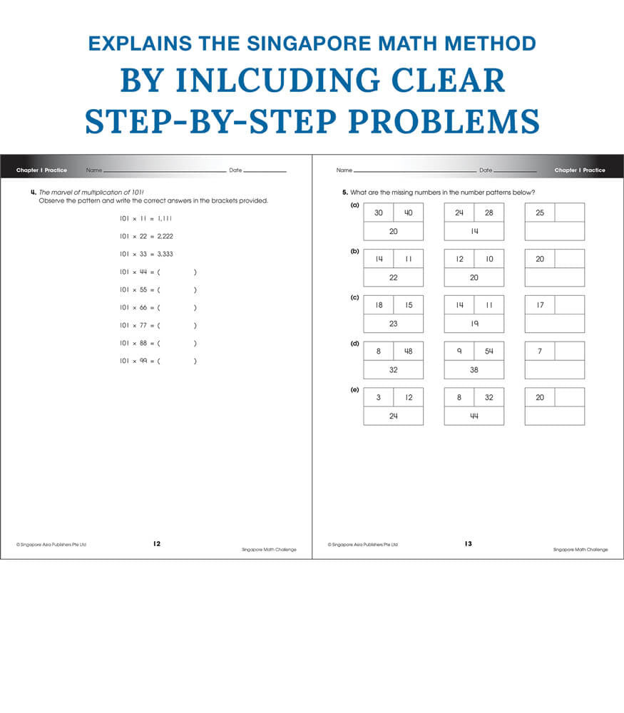 Singapore Math Challenge Workbook Grade 4-6 Paperback