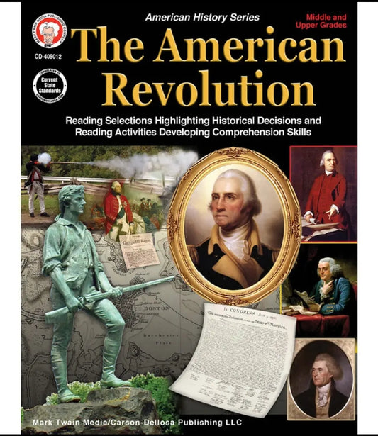 The American Revolution Workbook Grade 5-12 Paperback