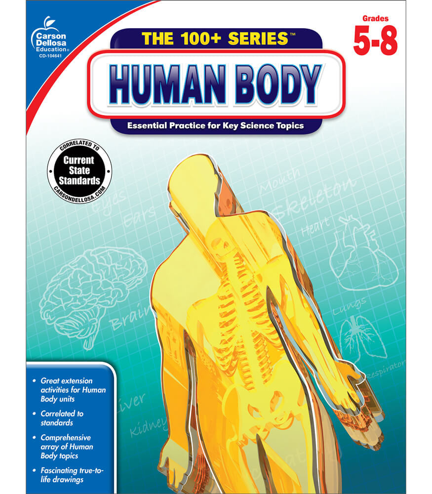 Human Body Workbook Grade 5-8 Paperback