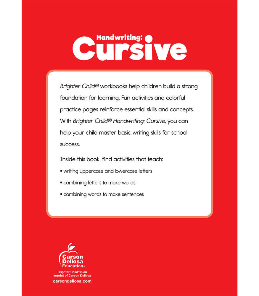 Handwriting: Cursive Workbook Grade 3-5 Paperback