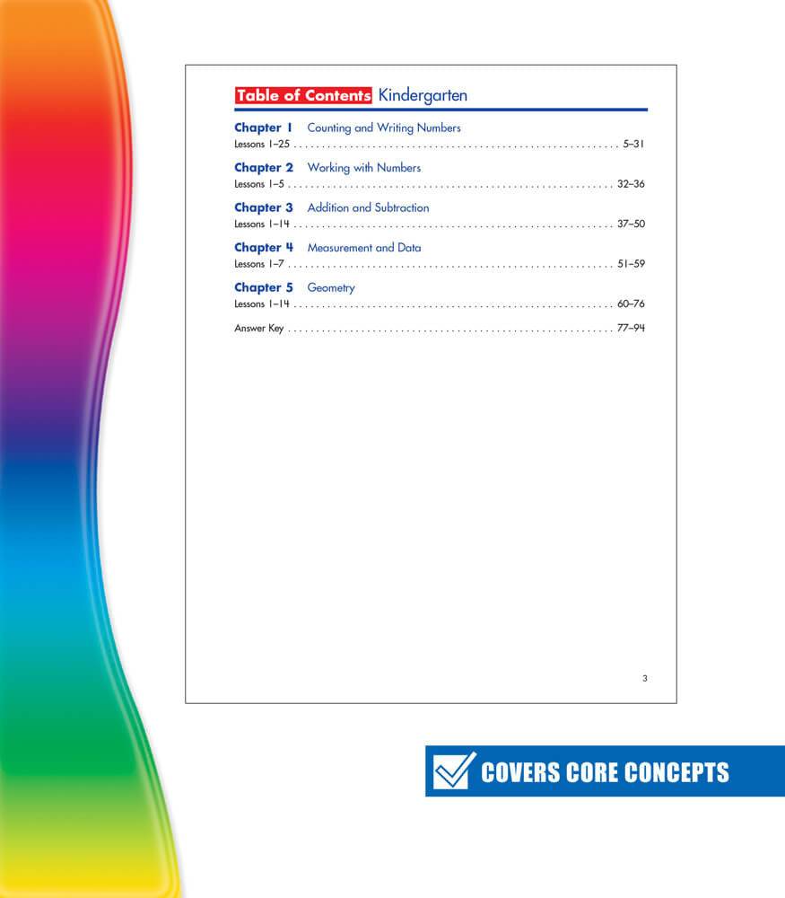 Spectrum Math Workbook Grade K Paperback