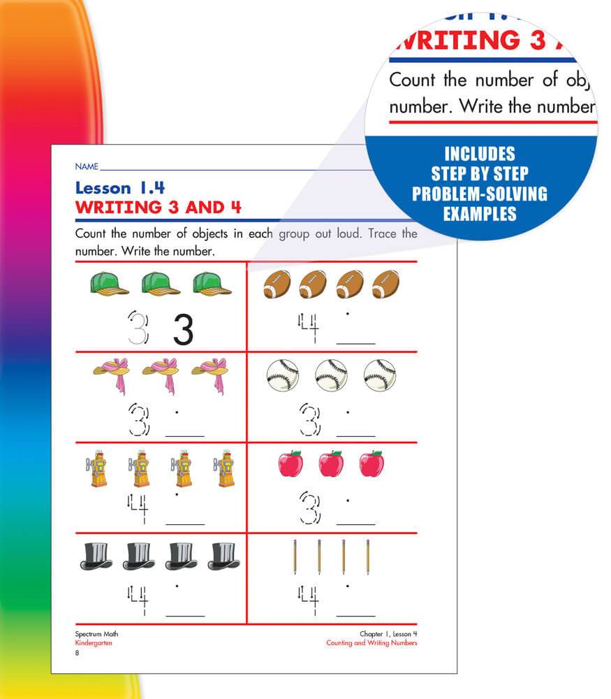 Spectrum Math Workbook Grade K Paperback