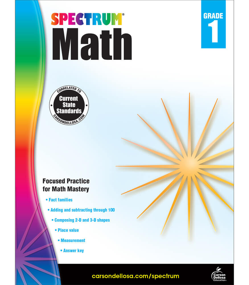 Spectrum Math Workbook Grade 1 Paperback