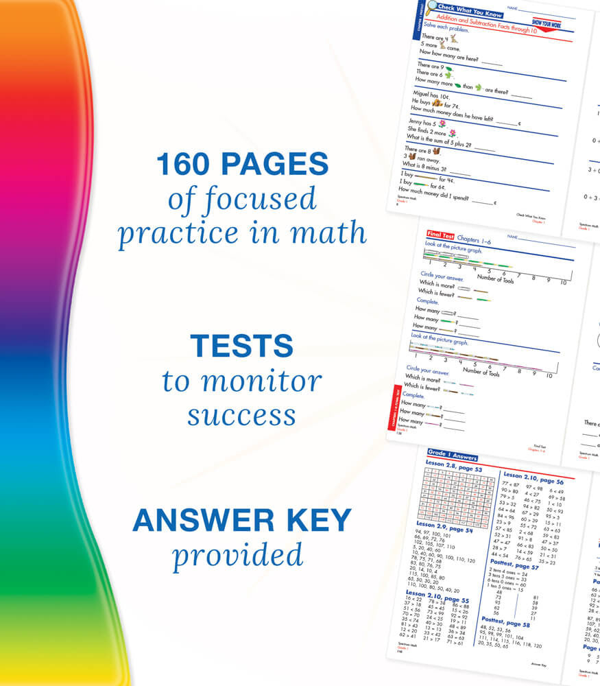 Spectrum Math Workbook Grade 1 Paperback