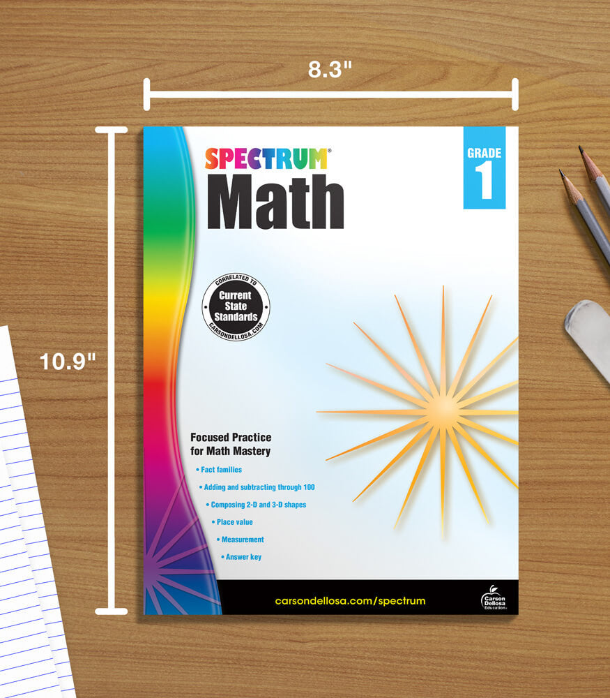 Spectrum Math Workbook Grade 1 Paperback