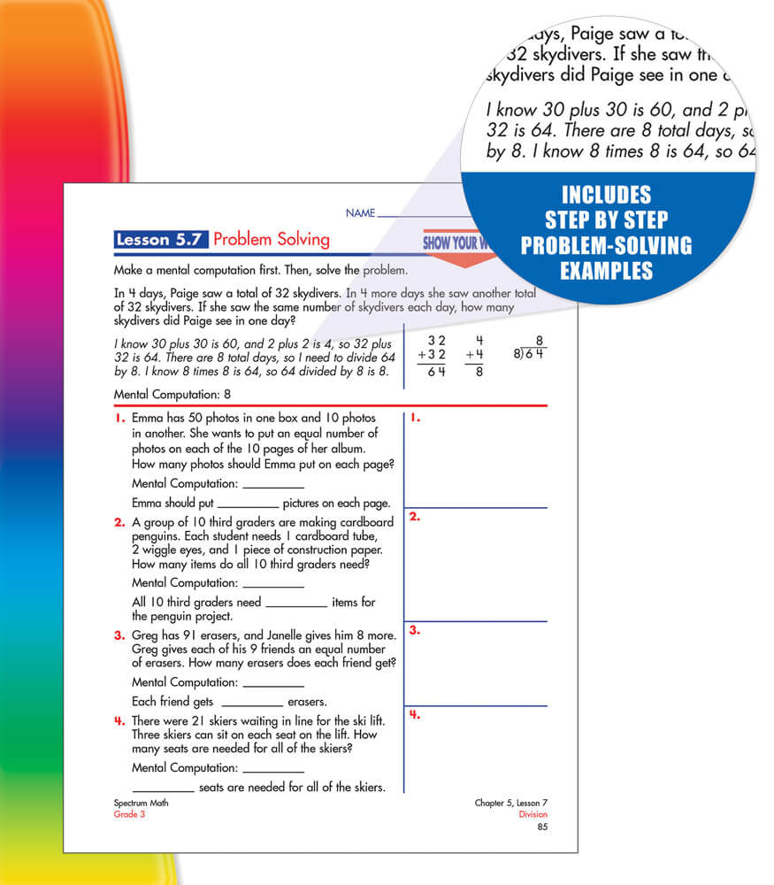 Spectrum Math Workbook Grade 3 Paperback