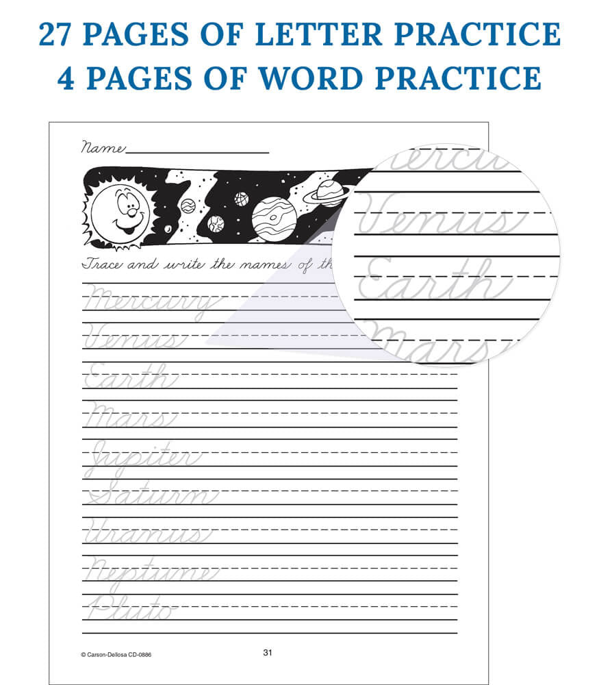 Traditional Handwriting: Beginning Cursive Resource Book Grade 2-5