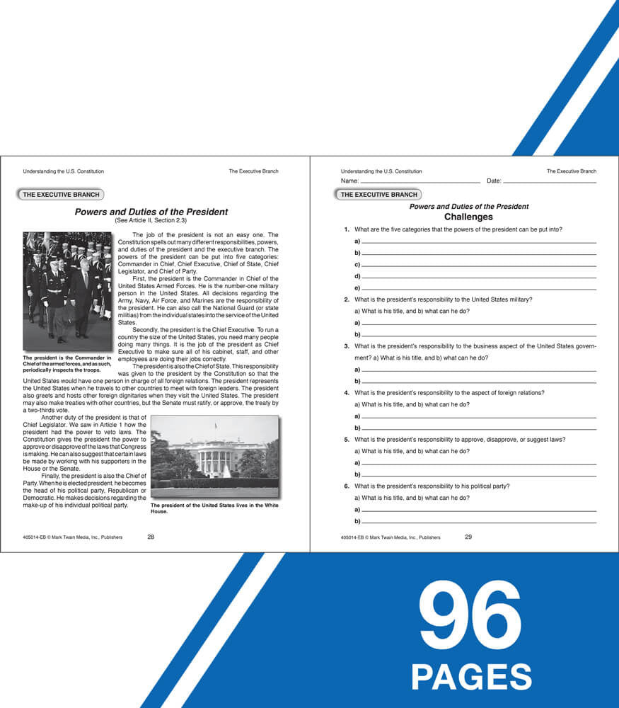 Understanding the U.S. Constitution Workbook Grade 5-12 Paperback